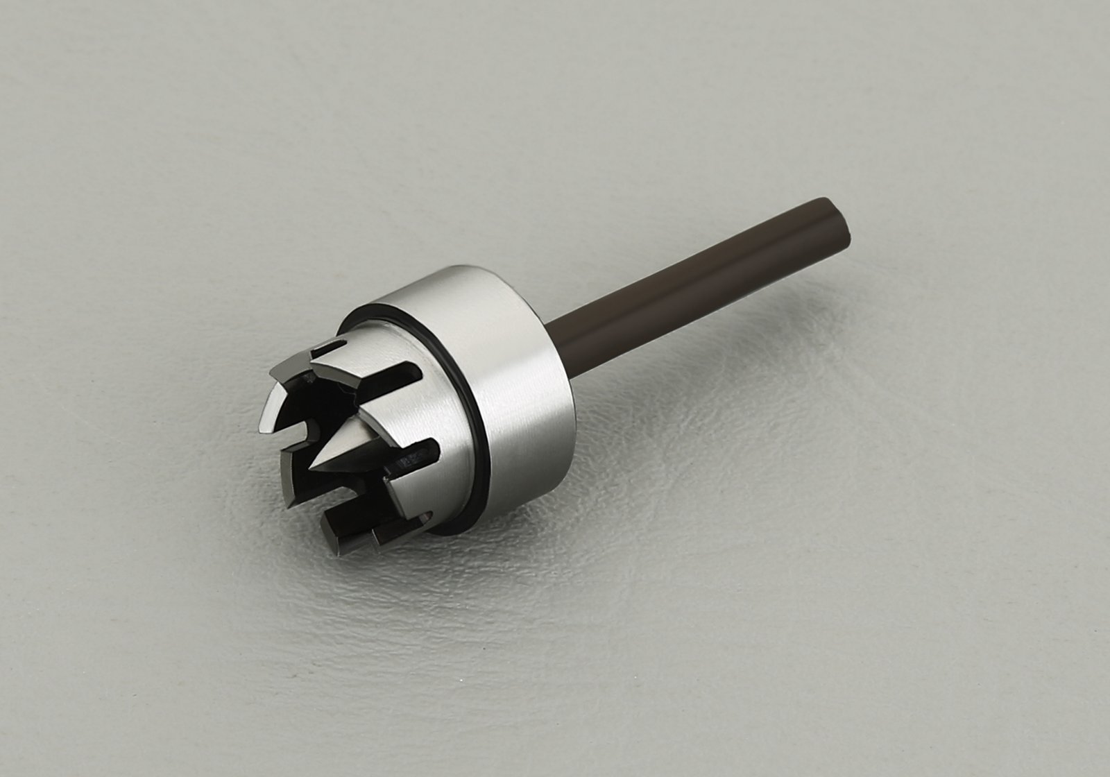 Carbide PVC drill bit close-up